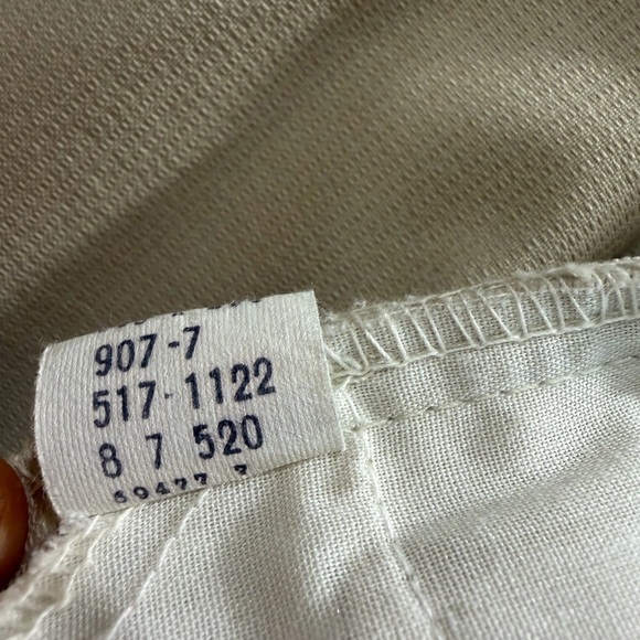 Men’s Vintage Sta-Prest Cream Corduroy Straight Leg Permanent Press Retro - 34 - Picture 6 of 6